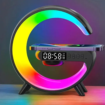 3-in-1 Charger – RGB Light, Alarm Clock & Speaker