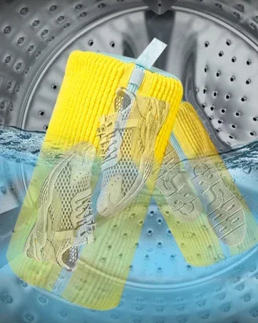 1/2PCS Shoe Washing Bag – Fluffy Polyester Laundry & Drying Protector