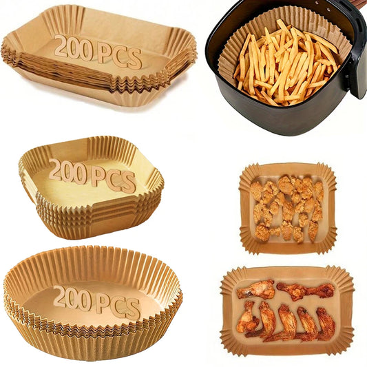 Disposable Air Fryer Liners – Oil-Proof Baking Paper (Multiple Shapes)