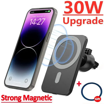 MagSafe Car Charger – 30W Fast Wireless Mount