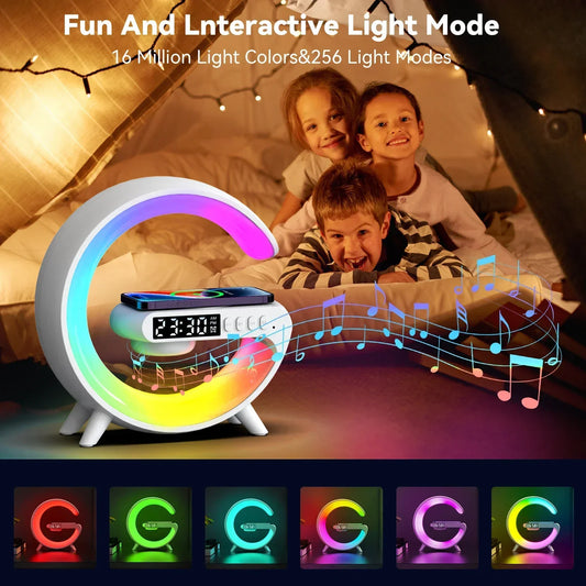 3-in-1 Charger – RGB Light, Alarm Clock & Speaker
